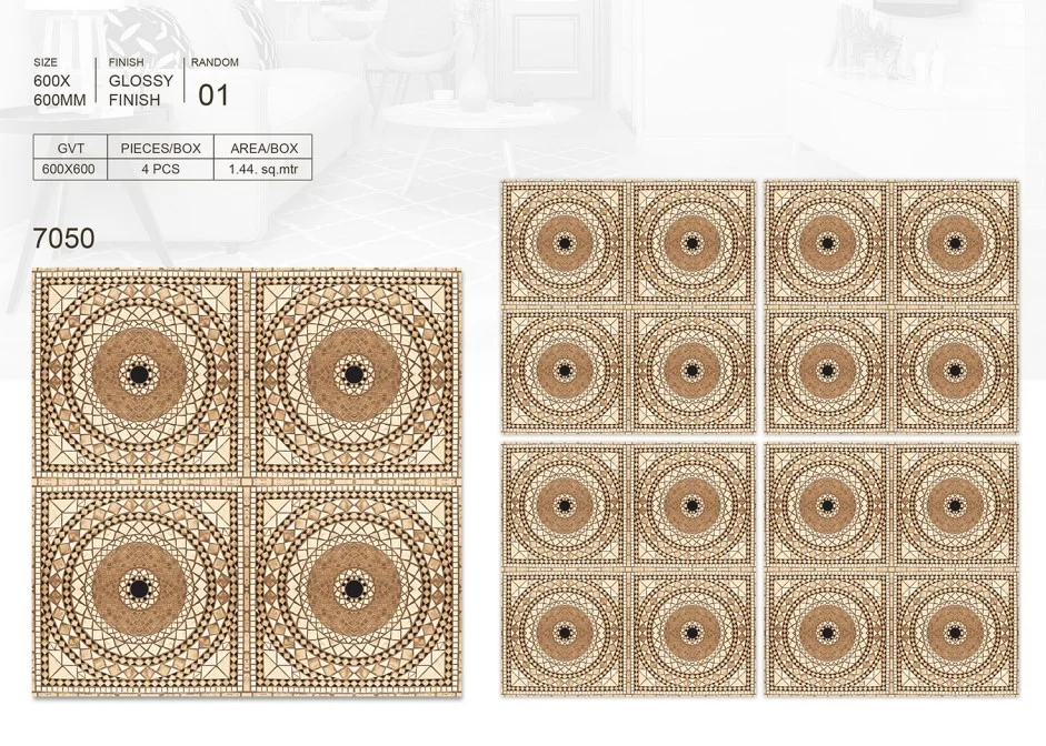 Floor Designs with 60x60CM Galicha Tiles