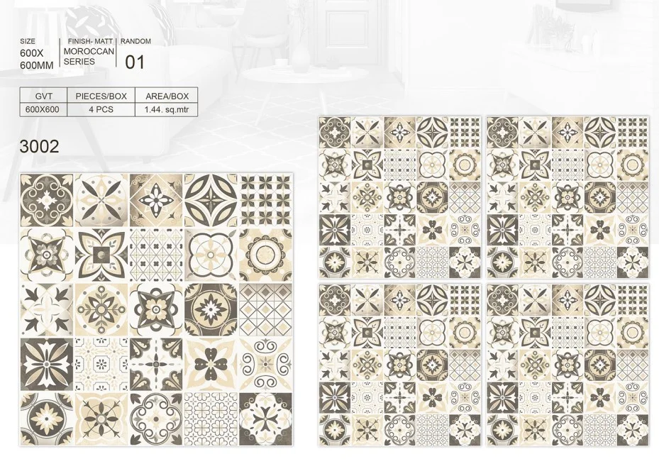 60x60CM Moroccan Tiles by Ceroto