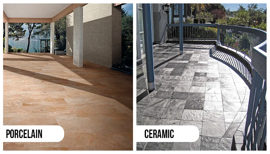 Outdoor Tile Options Ceramic vs. Porcelain